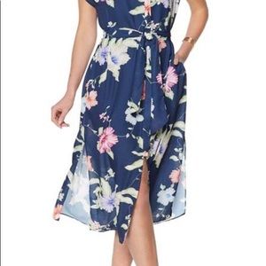 Perfect Colleen Lopez navy  floral dress.